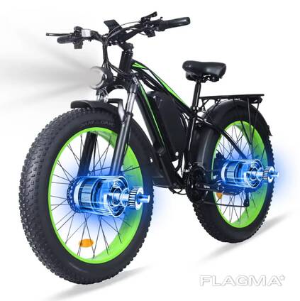 Electric Bicycle SMLRO TS60 dual motor with cargo rack 3000W peak 60V 24
